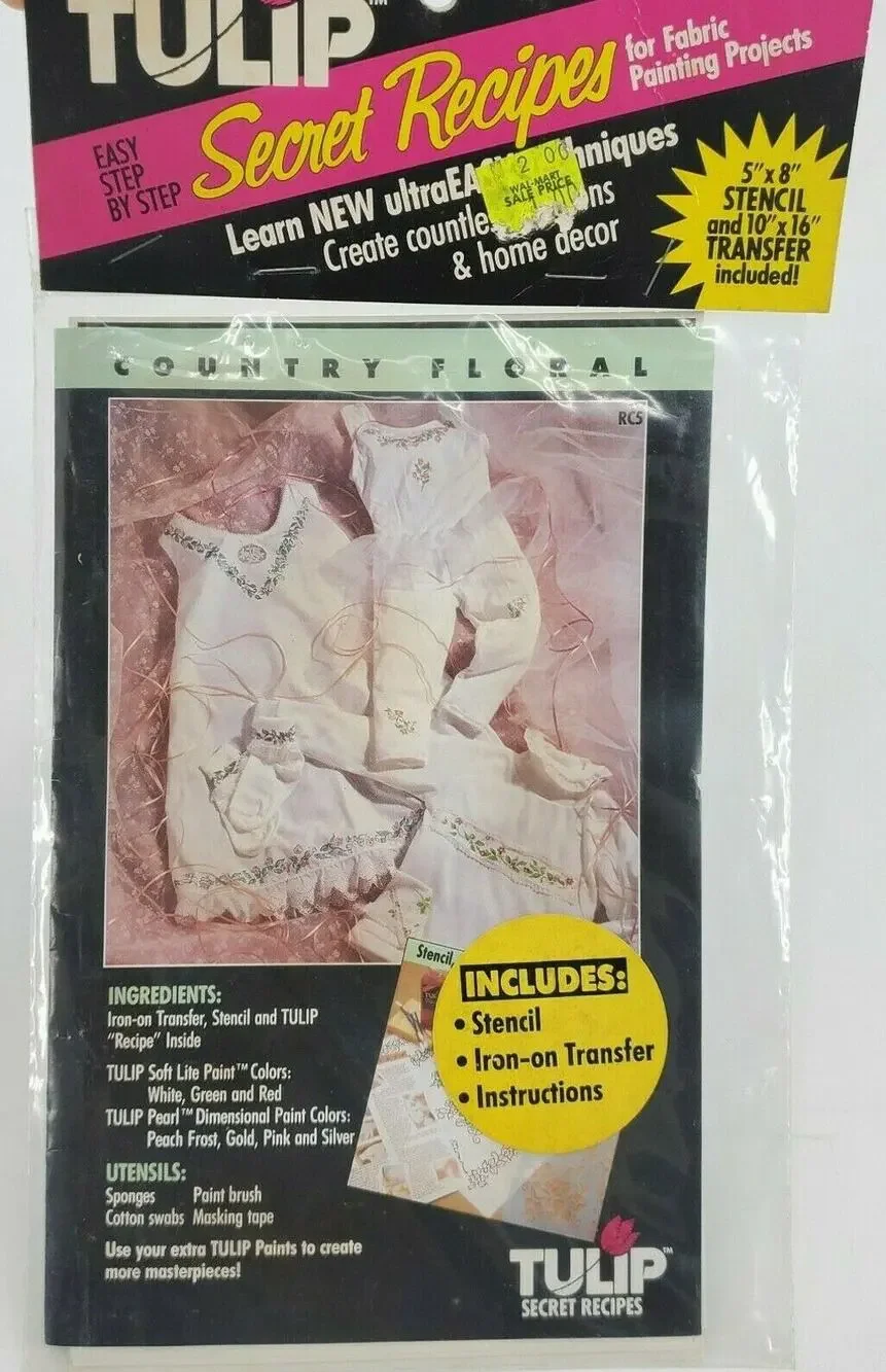 TULIP Cottagecore Country Floral PATTERNS To Paint Iron On Transfer Stencils